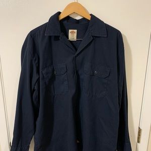Dickies large navy blue Work shirt
